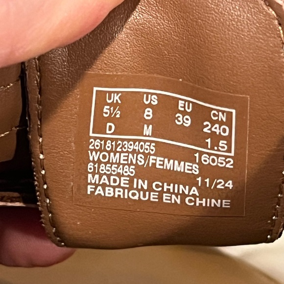 Clarks Women's Tan Slide Sandals - Picture 6 of 6